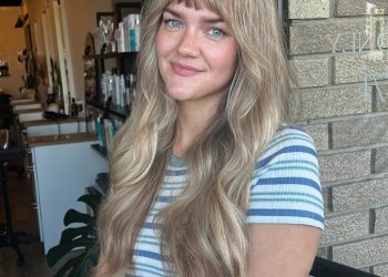 13 schicke lange Stufenfrisuren mit Pony