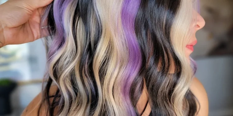 16 atemberaubende schwarze Haare mit Highlights