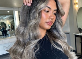 17 cool-tönte aschblonde Balayage sucht nach eleganter Stimmung