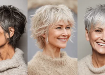 2 & alterswidrige kurze Shag-Frisuren für Frauen über 50 2025