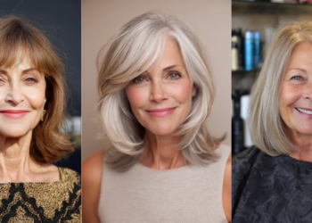 21 atemberaubende mittellange Frisuren für Frauen über 60 mit feinem Haar