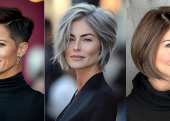 22 atemberaubende asymmetrische Frisuren für ältere Frauen