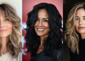 22 schicke mittelgroße wellige Frisuren für Frauen über 40