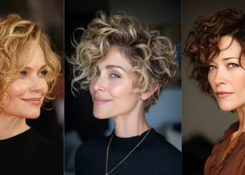 22 trendige, lockige Kurzhaarfrisuren für Frauen über 40, die man gesehen haben muss