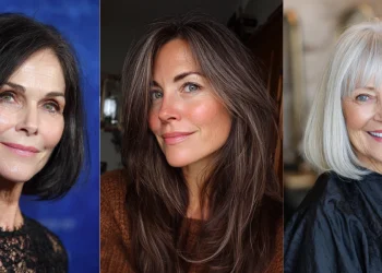 22 ultraschicke Haarschnitte für Frauen über 50 mit glattem Haar