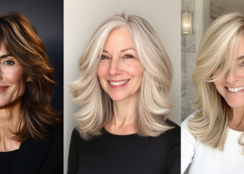 24 atemberaubende mittellange Stufenhaarschnitte für ältere Frauen