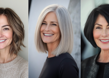 24 atemberaubende mittlere Bob -Haarschnitte für Frauen über 60