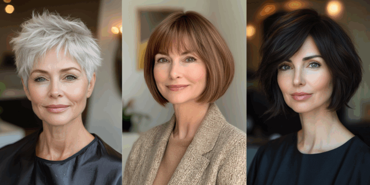 24 schicke kurze Frisuren für Frauen über 60 mit feinem Haar