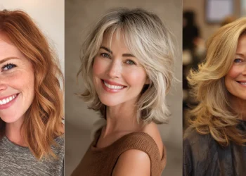 24 wunderschöne schulterlange Frisuren für dünner werdendes Haar für Frauen über 40