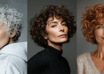 25+ wunderschöne Kurzhaarfrisuren für Frauen über 60 mit lockigem Haar 2025