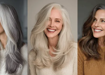 27 Aufpeppende Langhaarfrisuren für Frauen über 50 mit feinem Haar 2025