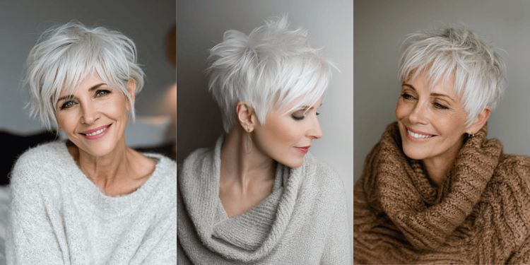 27 alterswierige kurze Haarschnitte für ältere Frauen mit weißem Haar 2025
