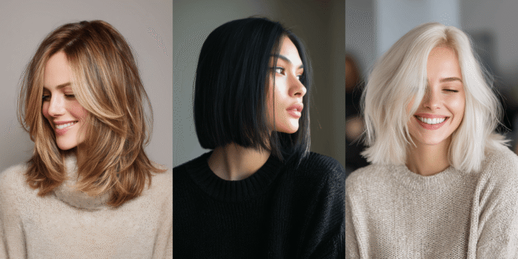 27 frische schulterlange Haarschnitte für dickes Haar 2025