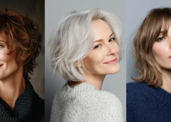 27 trendige abgehackte Haarschnitte für ältere Frauen 2026
