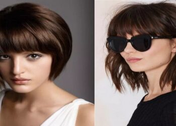 34 elegante Kurzhaarfrisuren mit Pony für Frauen