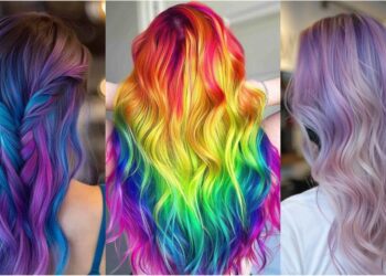 35 lebendige Regenbogenhaarstile zum Rock im Jahr 2025