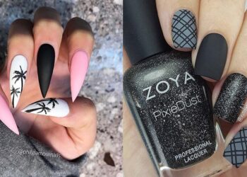 21 kantige matte schwarze Nägel, um dich zu inspirieren