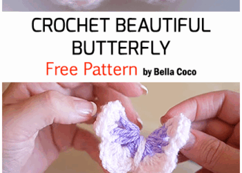 Häkeln Sie einen Schmetterling