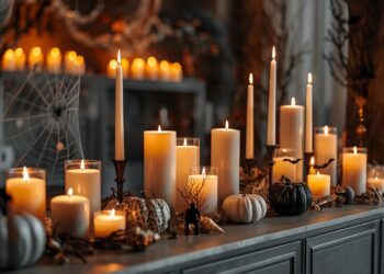 Die Magie des Kerzenlichts in Halloween -Dekorationen