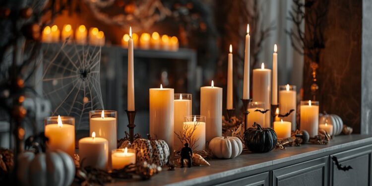 Die Magie des Kerzenlichts in Halloween -Dekorationen