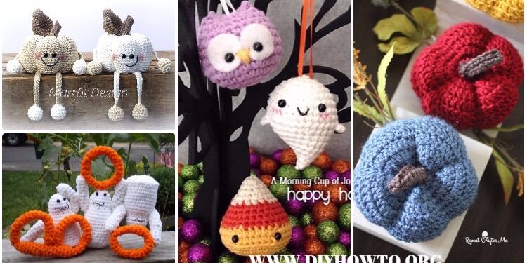 12 Häkeln Halloween Amigurumi freie Muster