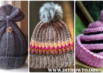 Strick Kabel Beanie Hat freie Muster