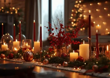 Festliche Kerzen für Weihnachten, die jedem Raum eine magische Atmosphäre verleihen