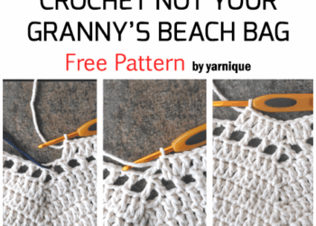 Häkeln „Nicht deine Oma“ Strandtasche