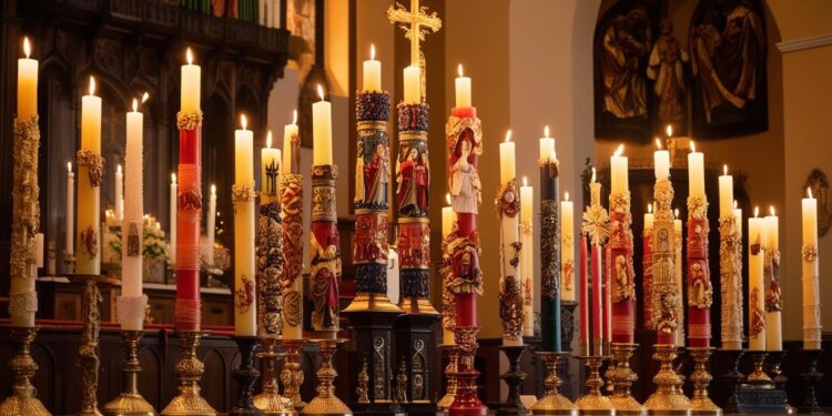 Die spirituelle und dekorative Kraft von Paschal -Kerzen