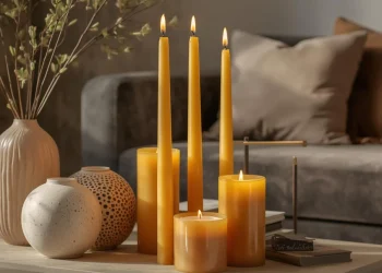 Dekorationstipps mit Stabkerzen aus Bienenwachs