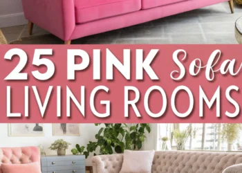 25 verträumte rosa Sofa Wohnzimmer, die dein Herz stehlen werden