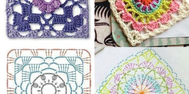 10 beste Häkeln Oma -Quadrate mit Grafiken