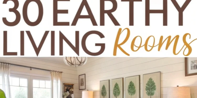 30 erdige Wohnzimmer, die deine Seele erden