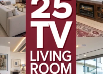 25 TV -Ideen für Wohnzimmer, mit denen Sie jetzt neu dekorieren möchten