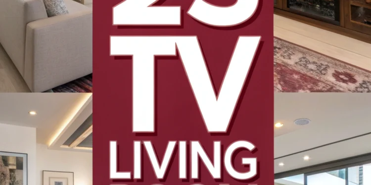 25 TV -Ideen für Wohnzimmer, mit denen Sie jetzt neu dekorieren möchten